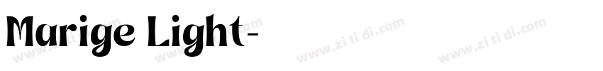 Marige Light字体转换